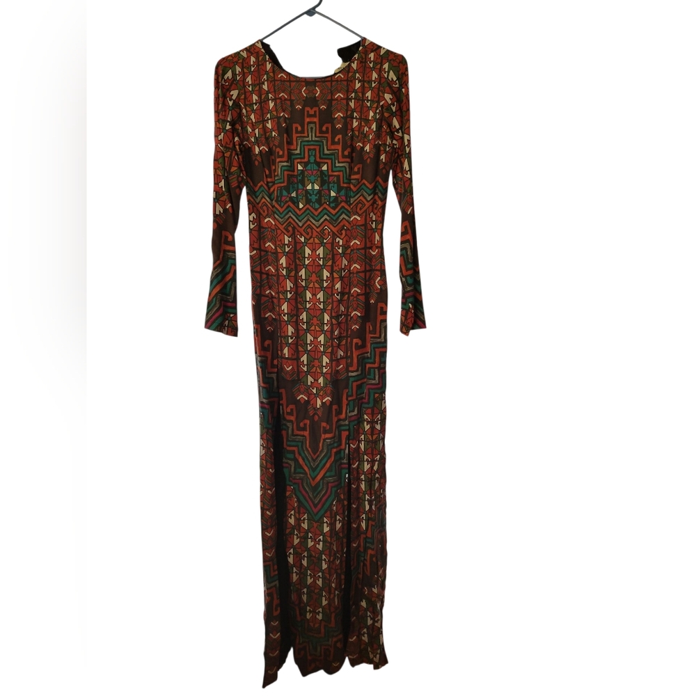 Mara Hoffman Multicolor Long Sleeve Maxi Dress